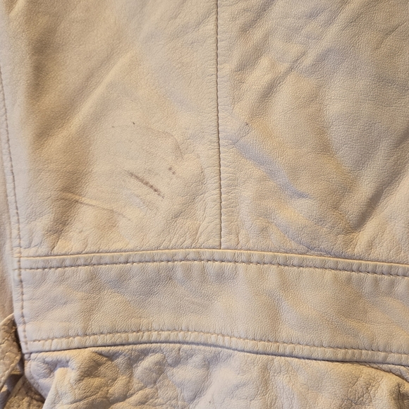 Iro Paris Blush Pink Leather Moto Jacket Size Italian 36 - Picture 5 of 16